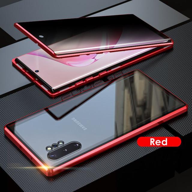 Anti Peeping Magnetic Case for SamsungS26 S25 S24 S23 Ultra Note 20 S20 FE Note 10 Plus Note 9 Double Sided Tempered Glass Cover