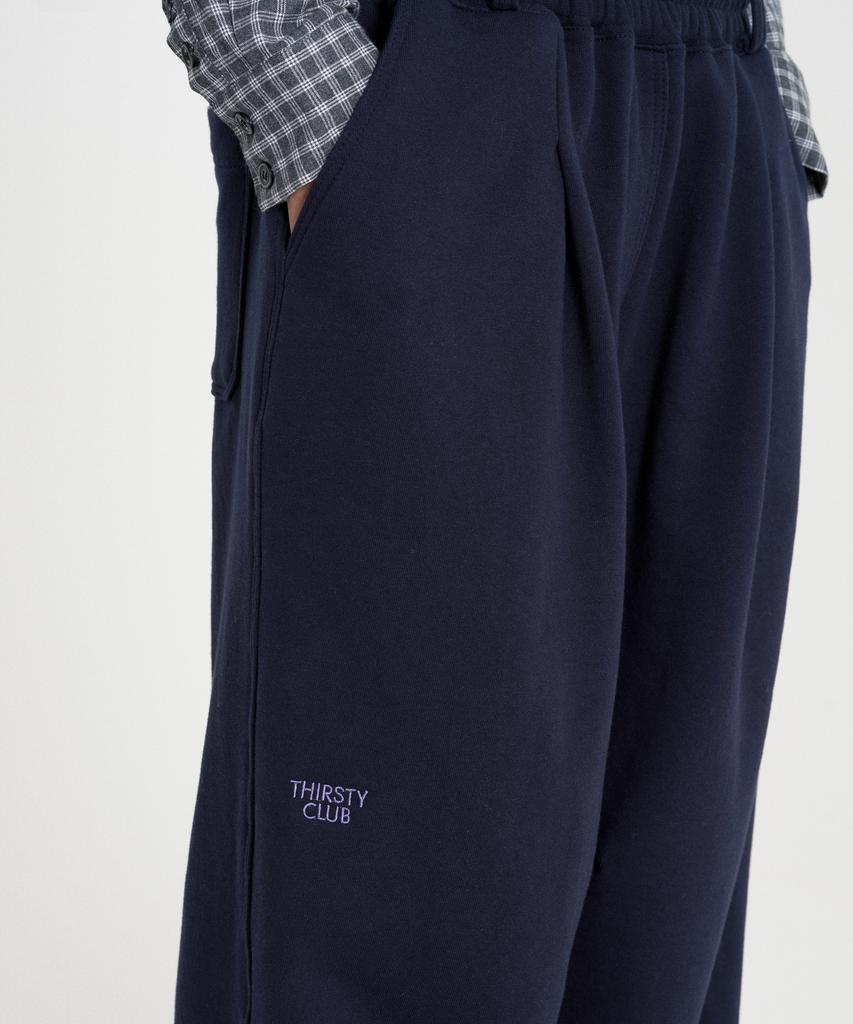 Tteolseutikeulleob Comfy 2Way Overfit Sweat Pants - Navy