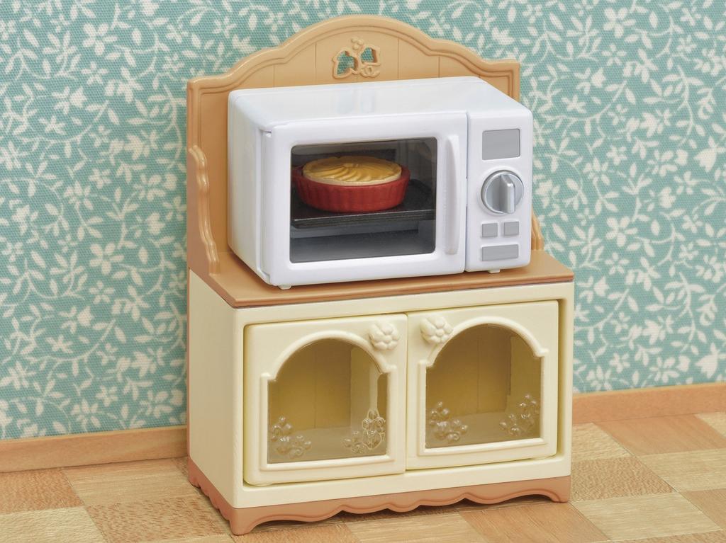 Sylvanian Families Nábytek [Sporák a regál] Ka-425 Certifikováno značkou ST, od 3 let, Hračka Domeček pro panenky, Sylvanian Families, EPOCH