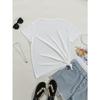 Europäische Größe Exquisites Rosenmuster Mode Lässig Kurzarm Sommer Passform Rundhals Damen-T-Shirt