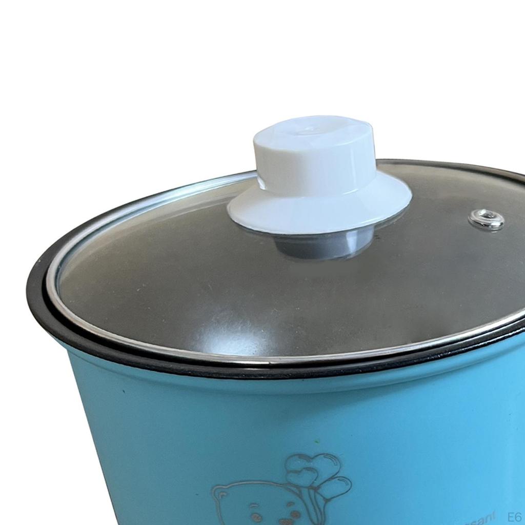 Elektrischer Topf Antihaftbeschichtet 1,8L Küchenkochgeräte für Eier Braten Ramen Pink