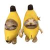 17cm Sound Toy Banana Cat Doll Pendant Singing Doll Keychain Crying Happy Banana Cat Plush With Sound Toy Car Bag Kid Funny Gift