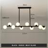 Dining Room Ceiling Chandelier Suspension Horizontal Glass Balls Chandeliers Kitchen Hanging Lamp Office Front Desk Lights