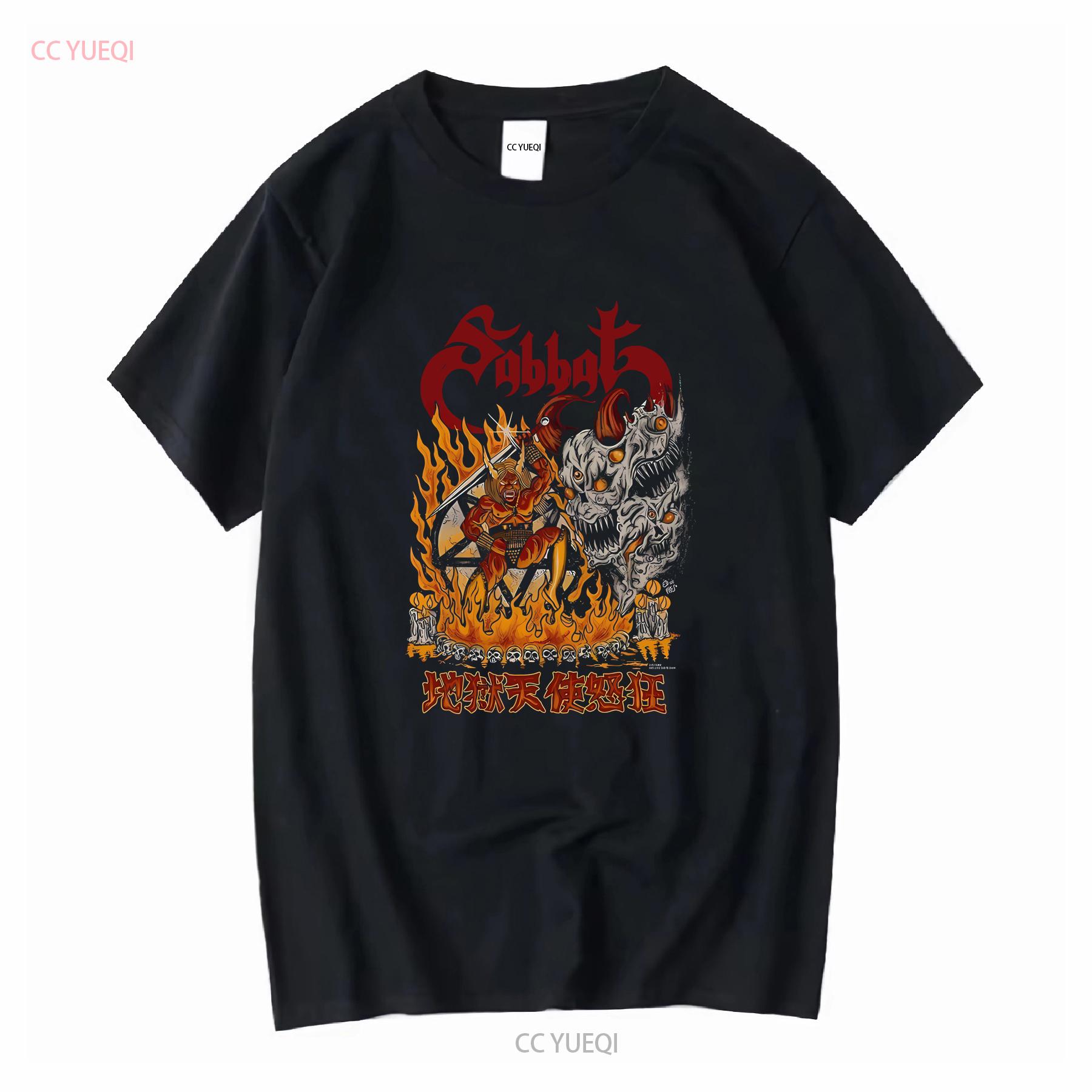 

Sabbat Japanese Black Metal Band Onfire T Shirt S 2XL long or short sleeves vintage Washed Unisex Casual Comfortable Versatile 4XL