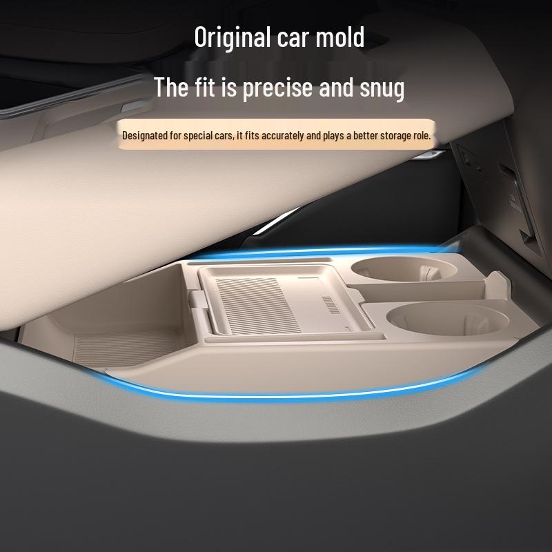 Compatible with 25 Xiaopeng P7+ Models: Center Console Lower Storage Box and Glasses Organizer Accessories.