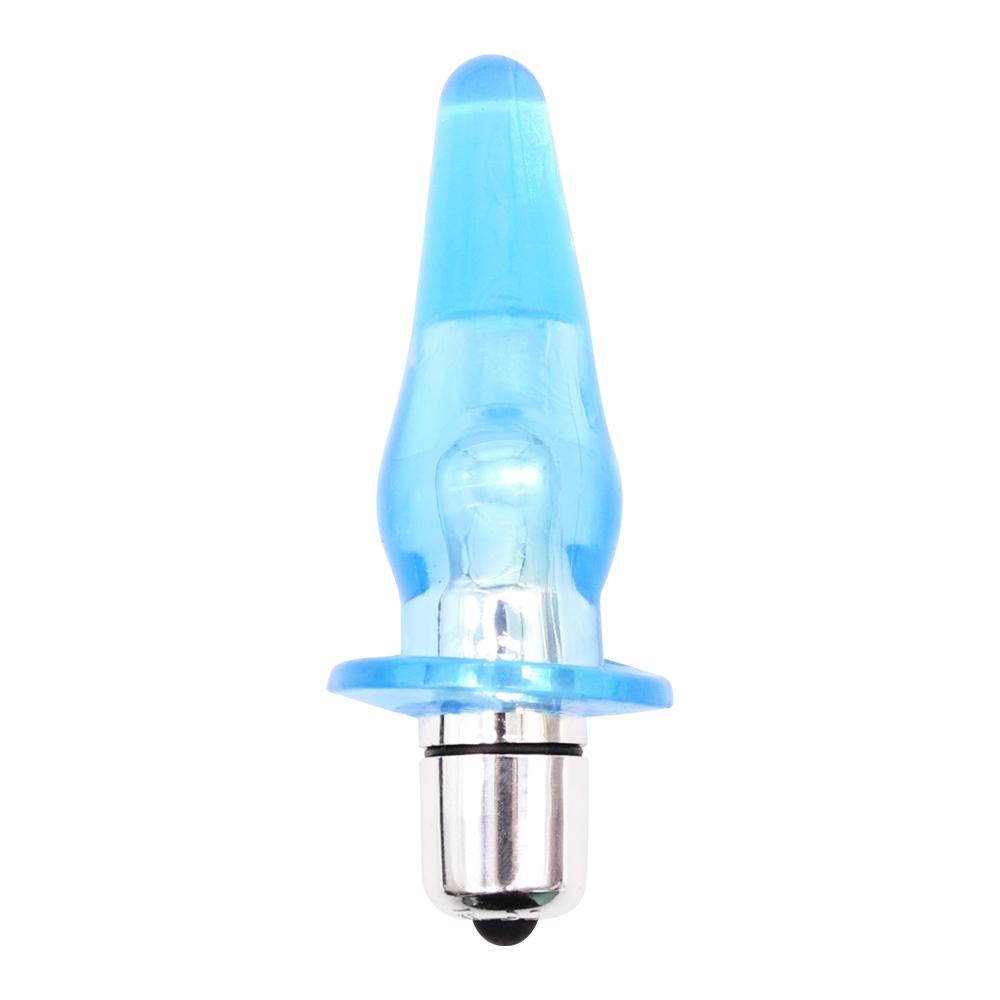 Smooth Anal Vibrator Dildo Butt Silikonová zátka Masáž prostaty Anal Beads Vibrátor