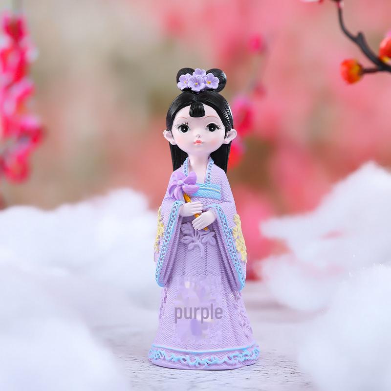 Kreativer Handyhalter im Stil der Tang-Dynastie mit Glücksbringer: Exquisites Harzornament