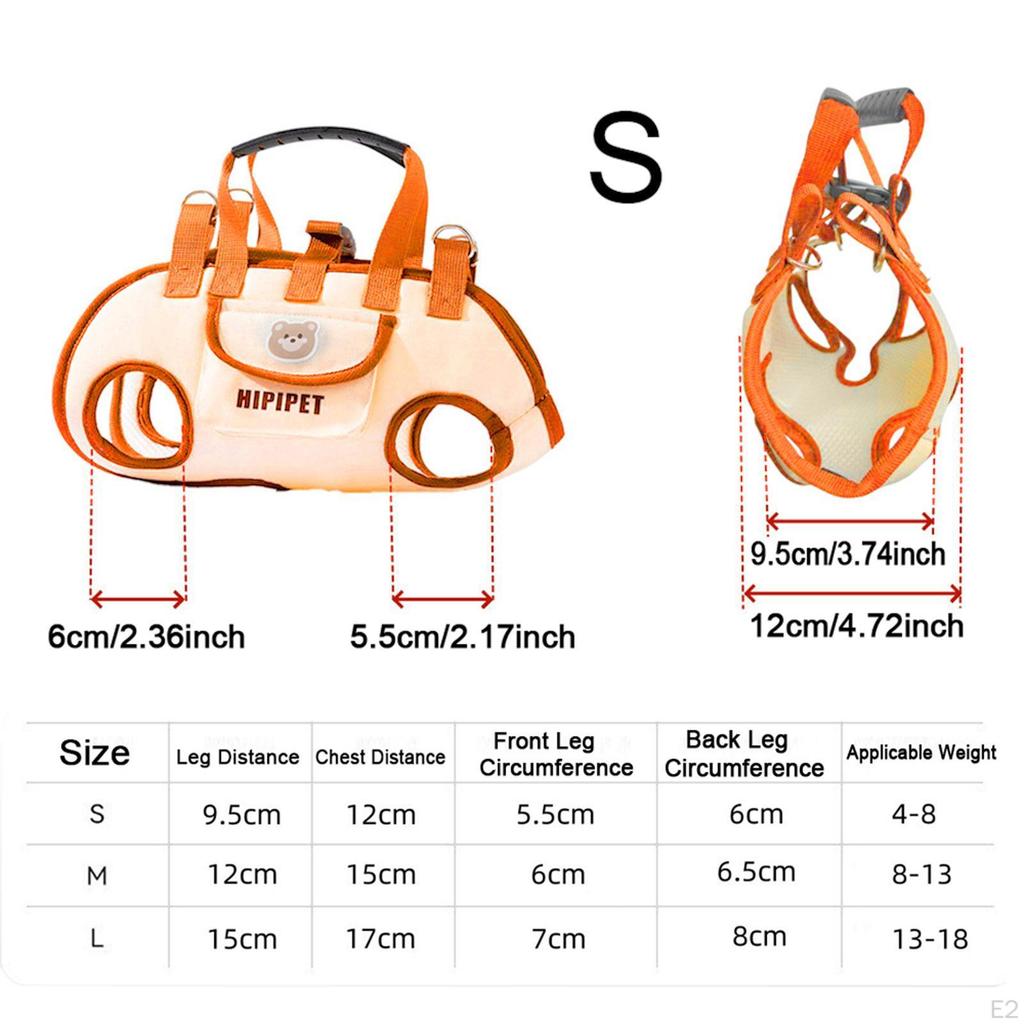 Adjustable Shoulder Carrier for Dogs with Treat Pocket Hiking