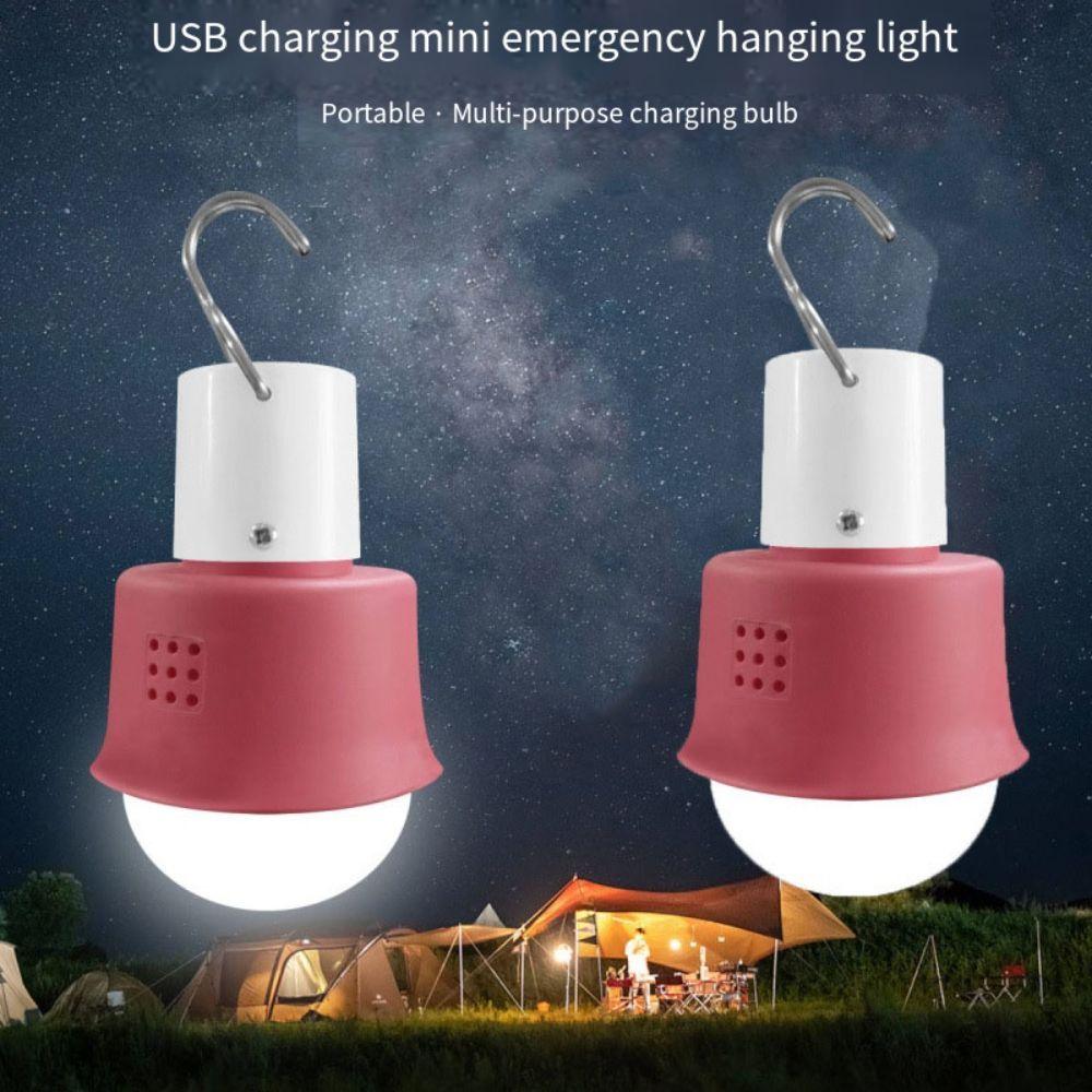 Voice Activated Party Lights USB Charging LED Bulb Light Hiking RGBW Lamps  Outdoor