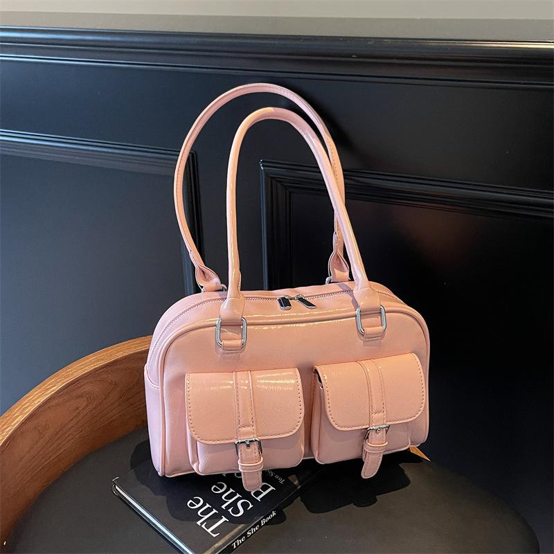 Commuter large-capacity tote bag women's 2025 spring and summer new bowling bag single shoulder armpit bag portable pillow bag