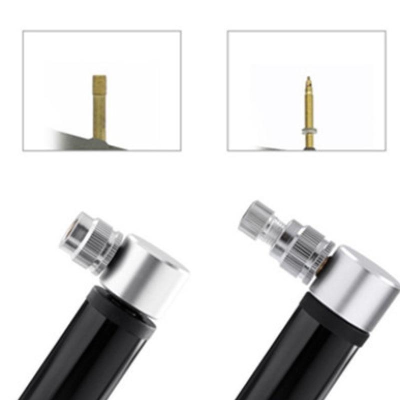 Portable Mini Bike Pump Aluminum Alloy Cycling Hand Air Pump Ball Tire Inflator Schrader Road Bike Pump