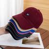Simple retro autumn and winter small w letter baseball cap women's big head circumference deepened wide brim showing face small cap