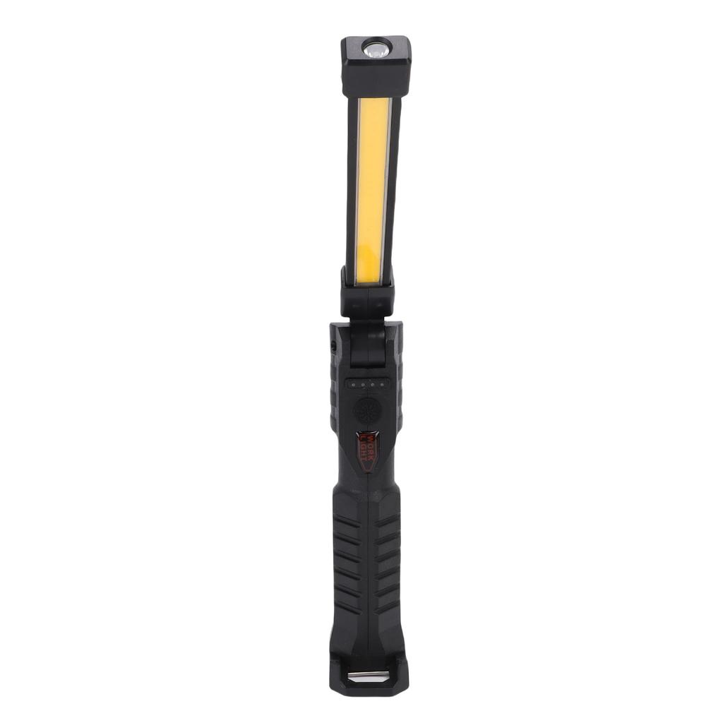 Magnetic LED Work Light with Retractable Hook Multifunction 360 Degree Rotating Rechargeable Flashlight for Vehicle Emergency Repair