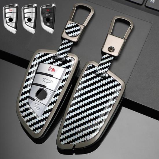 Zinc Alloy Leather Car Key Case Cover For BMW X1 X2 X3 X4 2 3 4 5 6 7 8 X6M X5M