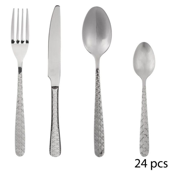 Ménagère 24 pièces "Flora" Secret de gourmet