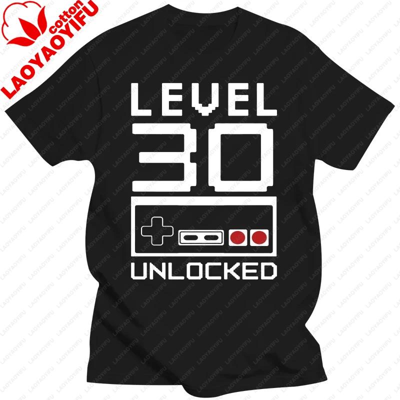 Level 30 Years Old 30th Birthday Gift T Shirts Graphic Cotton Streetwear Short Sleeve ONeck Harajuku Tshirt Fashion Streetwear