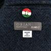 ORIAN Made in Italy Wolle Fischgrät Langarm taillierte Jacke 42 Blau Herren Gebraucht