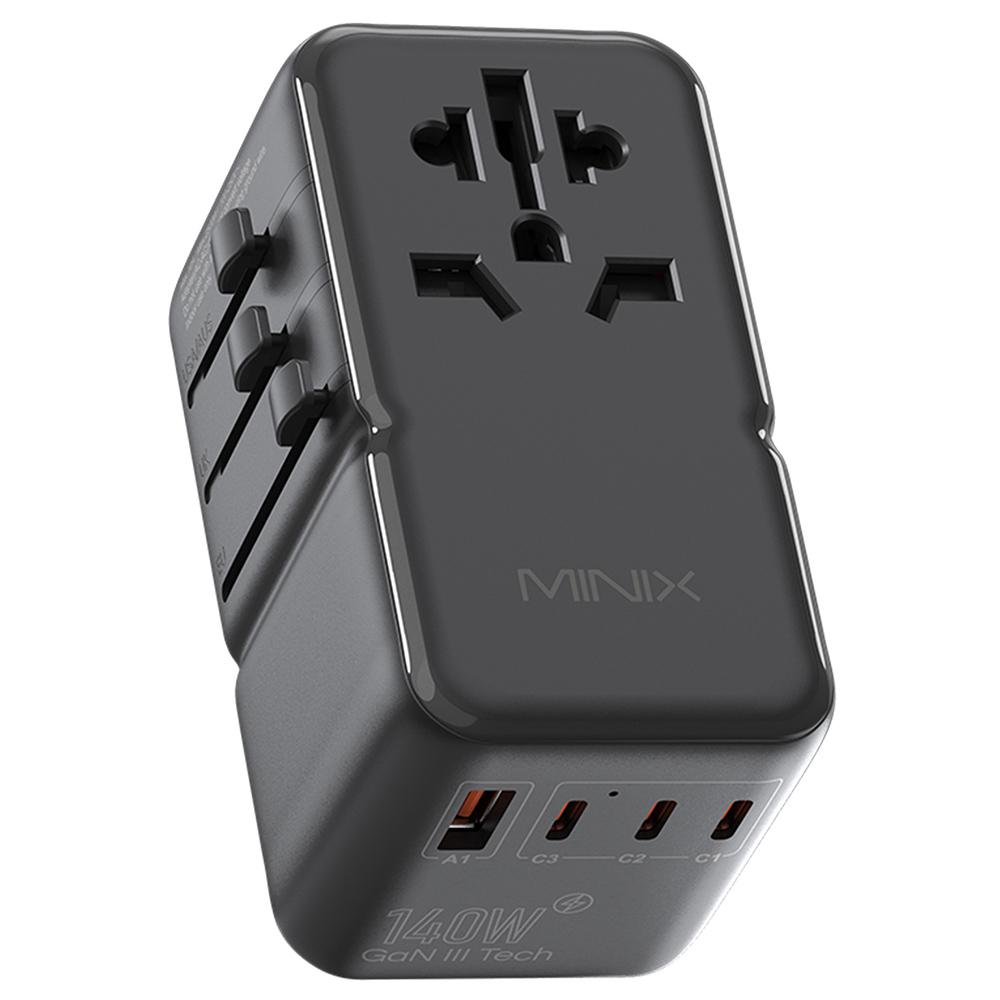 Adaptor Universal de Călătorie MINIX TP140 140W, 3*USB-C 1*USB-A