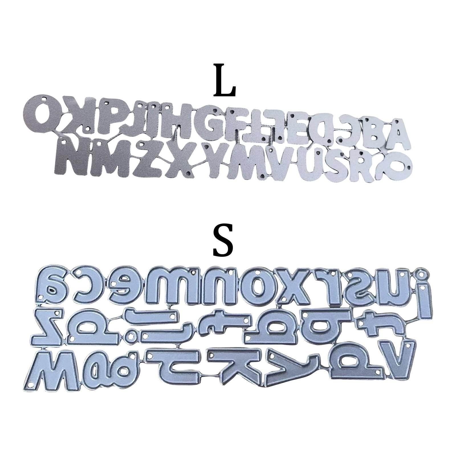 

Буквы алфавита Рамки для декора Вырубные штампы DIY Скрапбукинг Фотоальбом Тиснение Бумага Карты L серебряный