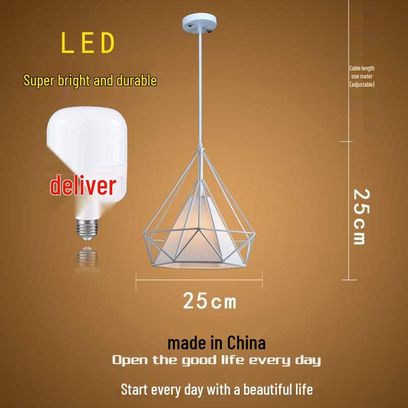 Influencer Friseursalon Retro-Kronleuchter mit Diamant-Dekoration für Friseursalon oder Milchteeladen