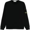 STONE ISLAND Ss25 Logo Arm Zipper Pocket Cotton Crew Neck Long Sleeve Sweatshirt Unisex Sweatshirt Black K1S156100003S0123-V0029