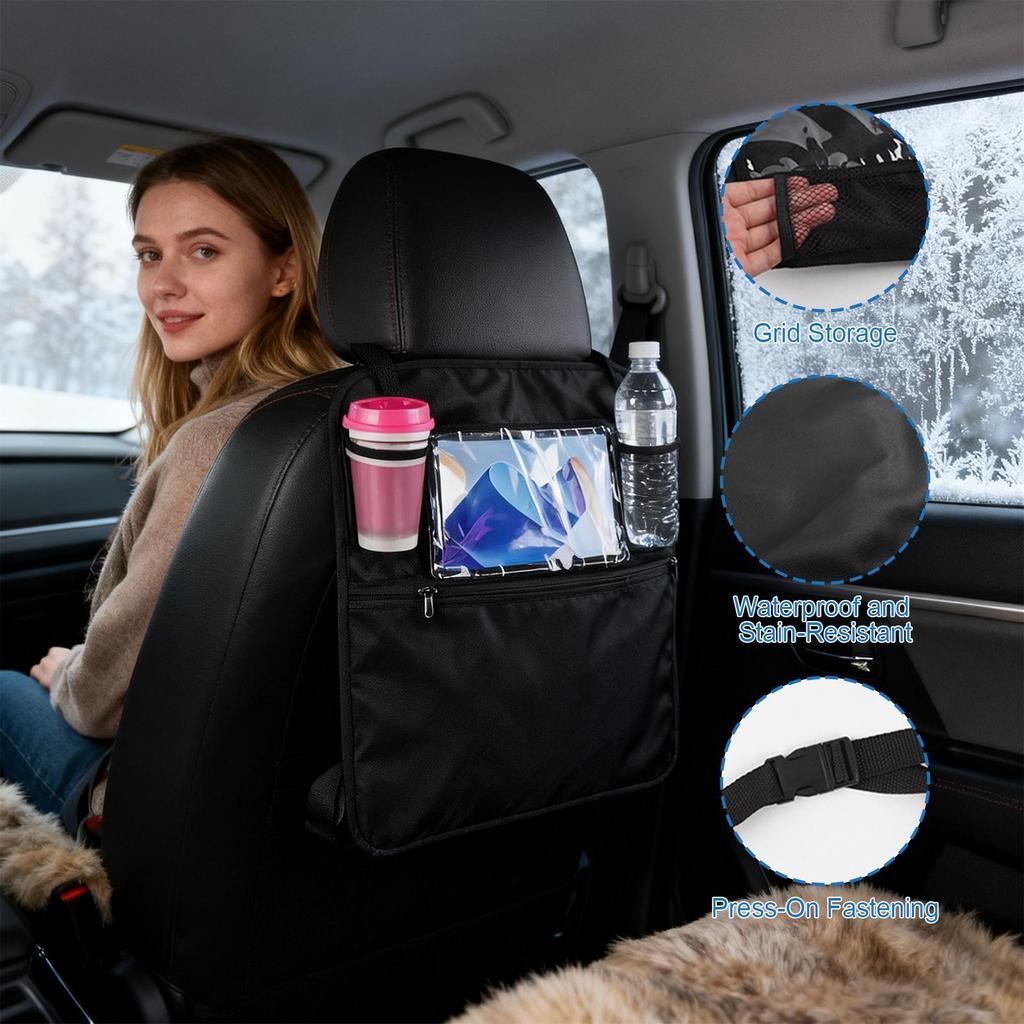 Back Seat Car Organizer Large Capacity Storage Bag Back Of Car Seat Organizer Protector For SUV RV Sedan Auto Interior Vehicle