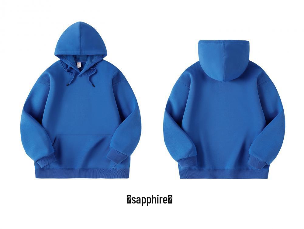 400g Heavyweight Silver Fox Velvet Unisex Hoodie with Fleece, Korean Style Thickened Loose Sweatshirt for Autumn/Winter