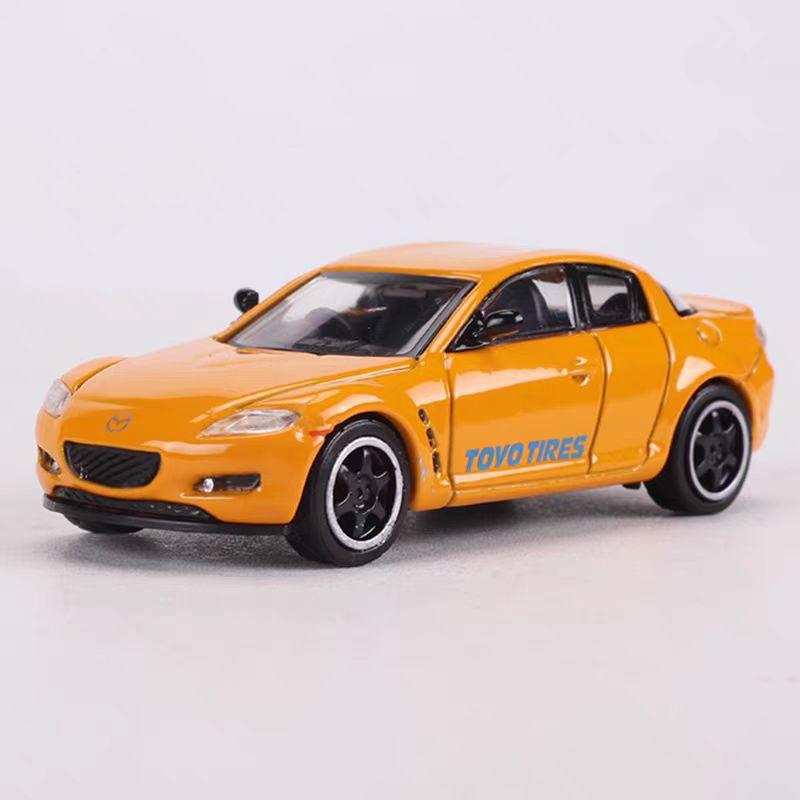 DCT 1:64 Mazda RX8 Supercar Leichtmetall Auto Die-Cast & Spielzeugfahrzeuge Automodell Miniaturmaßstab Modellauto Spielzeug Für Kinder