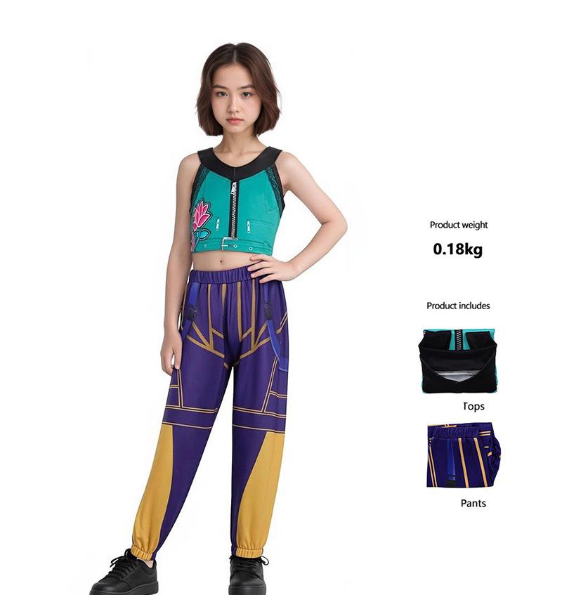 Anime TV Movie Costume Set With Wig Echo Character Polyester Halloween Carnival Easter Stage Performance Outfit
