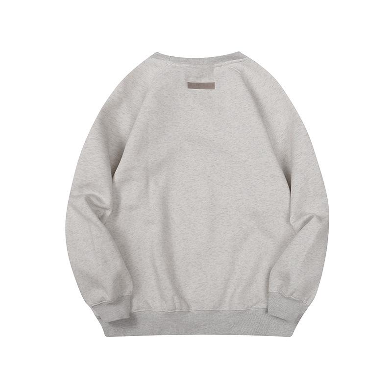Felpa con Cappuccio Girocollo Lettere Floccate 1977 - Essenziali Unisex High Street, Collezione Autunno/Inverno