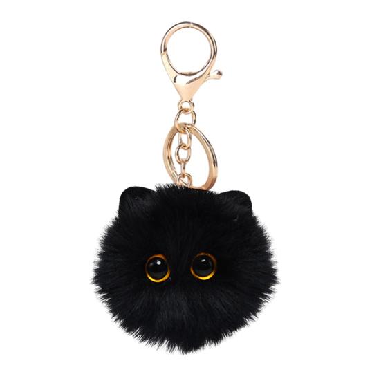 Plüschkatze Schlüsselanhänger Pelzball Puppe Tasche Anhänger Schlüssel Rucksack Geldbörse Zubehör Auto Innenraum Dekoration