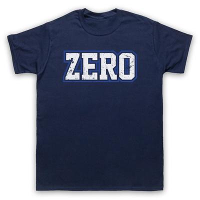 Zero Śmieszny Slogan Ironiczny Hipster Retro Cool Komedia Męski i Damski T-Shirt