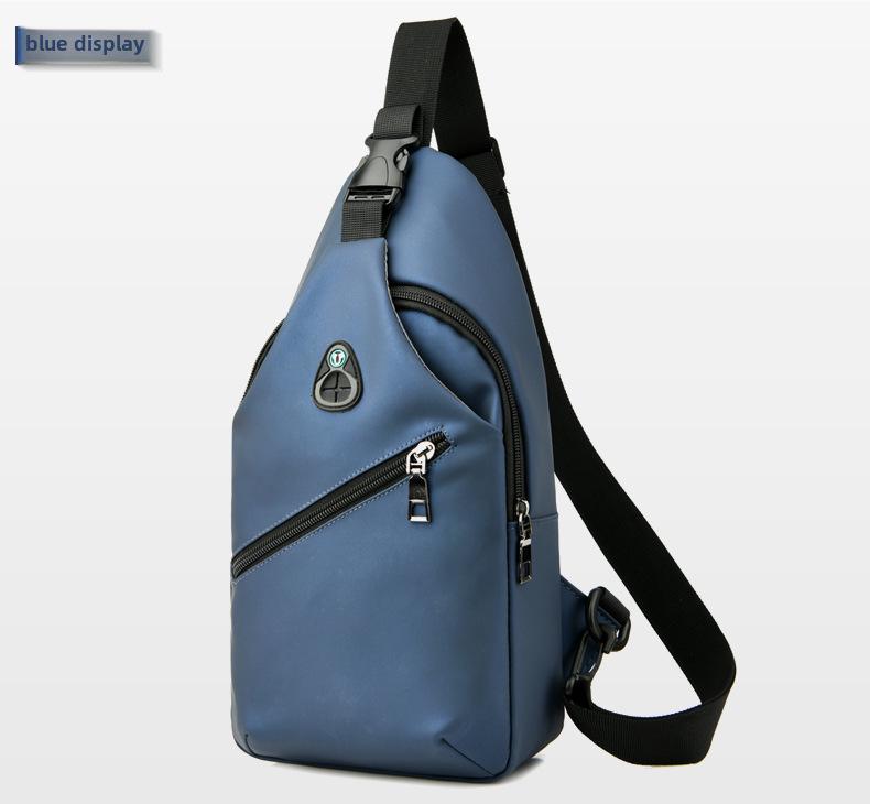 Men's Waterproof Leather Chest and Shoulder Bag
