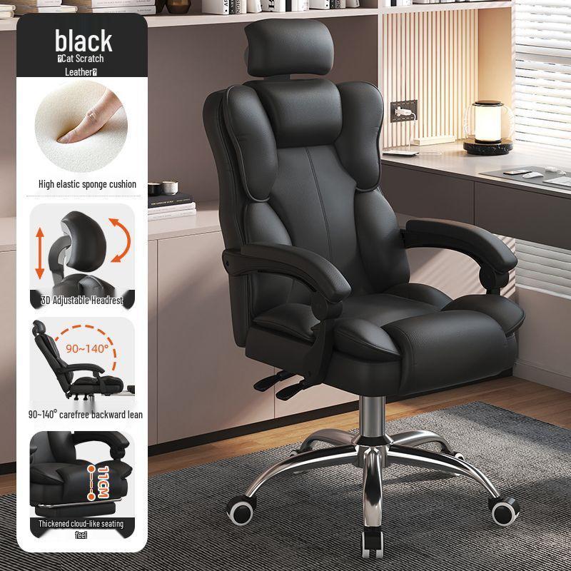 Ergonomic Swivel Gaming and Office Chair: Adjustable, Comfortable, and Supportive for Long Hours High Quality - Steel Legs