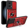 For Motorola Edge 50 Fusion Case Armor Shockproof Slide Lens Stand Phone Cover For Moto Edge 50 Fusion Case Magnetic Coque Funda