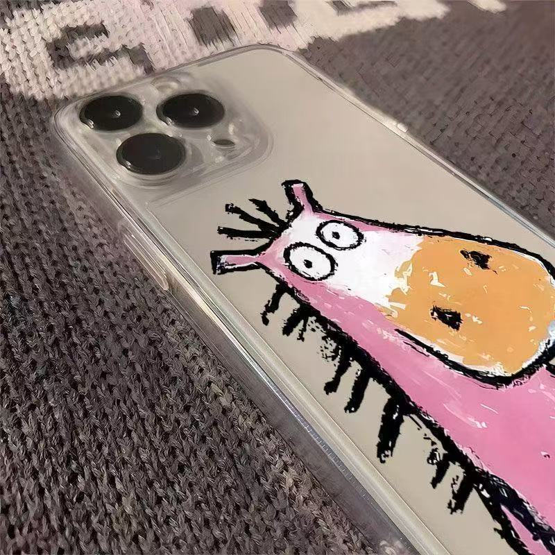 Cartoon Horse Donkey Phone Case For iPhone 17 Pro Max 16 Pro 15 Plus 14 13 Mini 12 11 16E Plus 17Air Fashion Soft Case