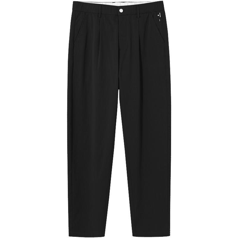[Lyocell Tencel Cotton] Thin, drooping, lightweight, business minimalist tapered men's casual pants