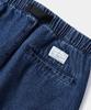 COLUMBIA UNIVERSITY Sl-Label Belted Denim Skirt Midnight Denim