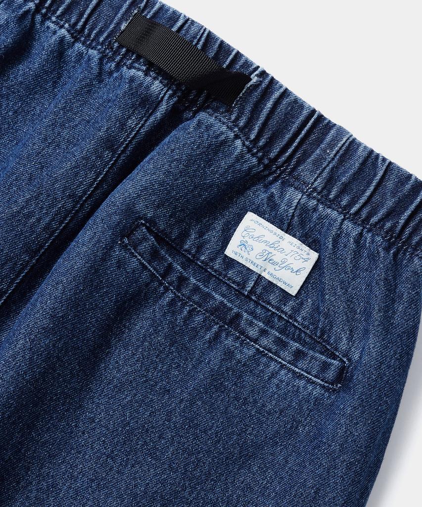 COLUMBIA UNIVERSITY Sl-Label Belted Denim Skirt Midnight Denim