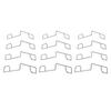 50PCS Fence Panel Clips 304 Stainless Steel Garden Railing Fixing Clamps for Fencing Installation
