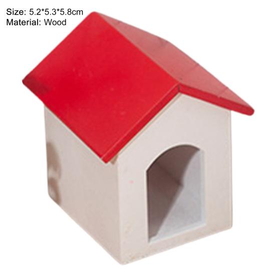 1:12 Miniature Dog House Realistic Excellent Workmanship Wood Fairy Micro Landscape Dog House for Children
