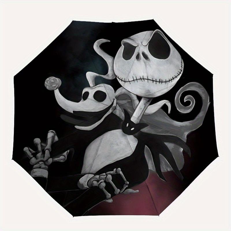 

1pc Jack-Skellington Automatic Umbrella 8-Bone Design Compact Gear for Outdoor Travel,Perfect Gift for Friends Birthdays yy250809038