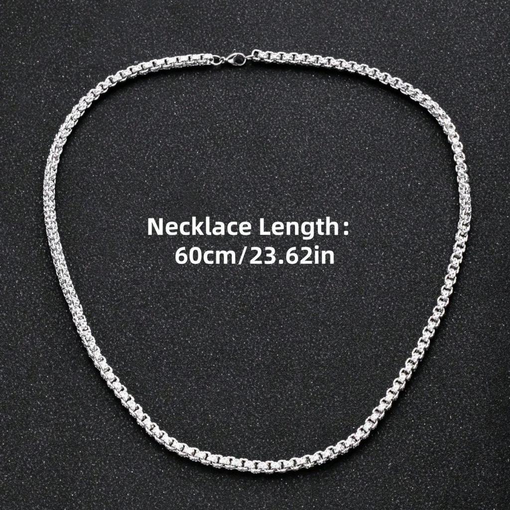 Men's Stainless Steel Necklace: Rock Hip Hop Style, Summer Elegance, Perfect Boyfriend Gift