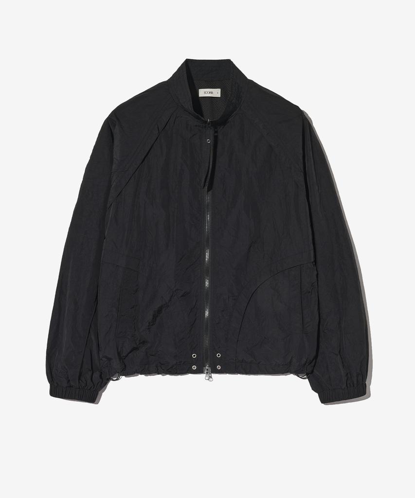 Ecorr Pipe Trimmed Crinkle Jacket_Black