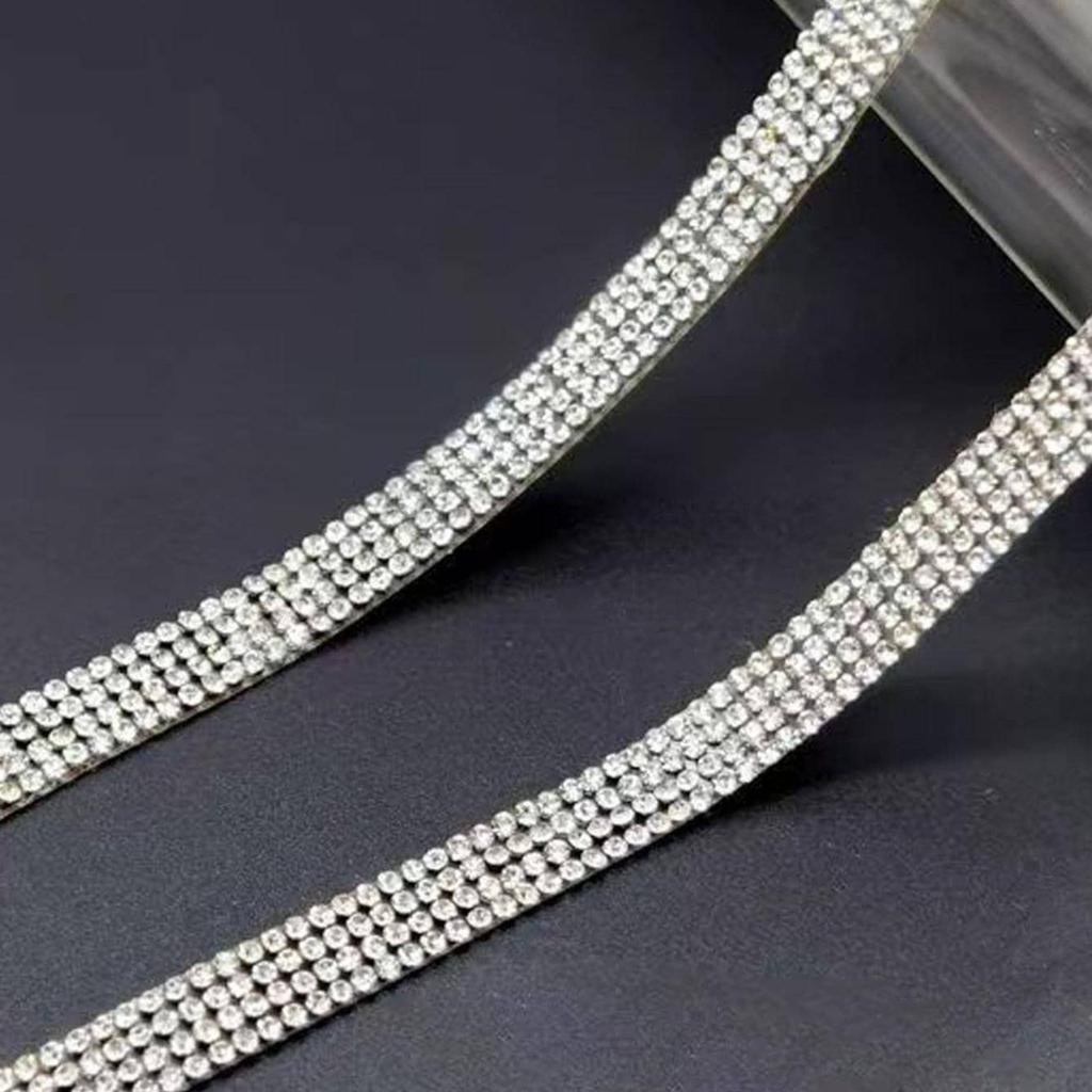 1 rolka Taśmy Szklanej, Nowoczesna Naklejka Dwustronnie Klejąca z Dekoracją z Dżetów do Domu