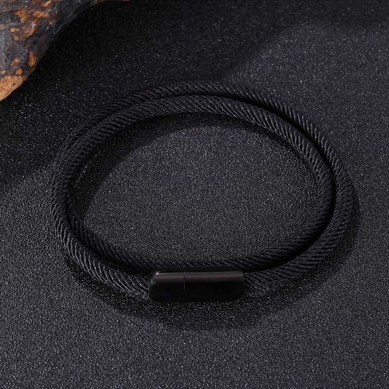 Fashion Wrap Cotton Rope Bracelet Men Bangles Sproty Chain Link Male Charm Bracelet Women Jewelry