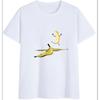 COTTON 100% Hot European and American Funny Banana Undress Short-sleeved Women's