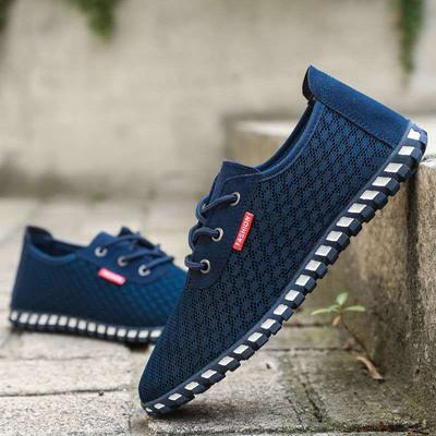 Spring and Summer Breathable Men's Shoes, Korean Style Trendy and Versatile Casual Shoes, Men's Sports Shoes, Men's Flat Running Shoes