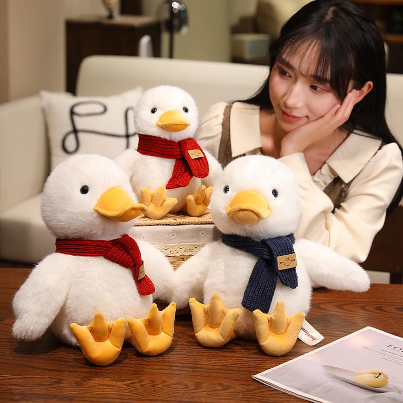 20Simulation Schal Ente Gans Plüschkissen Cartoon Weich Anime Tierpuppe Kuscheltier Niedlich Kinder Weihnachten Geburtstag Geschenk
