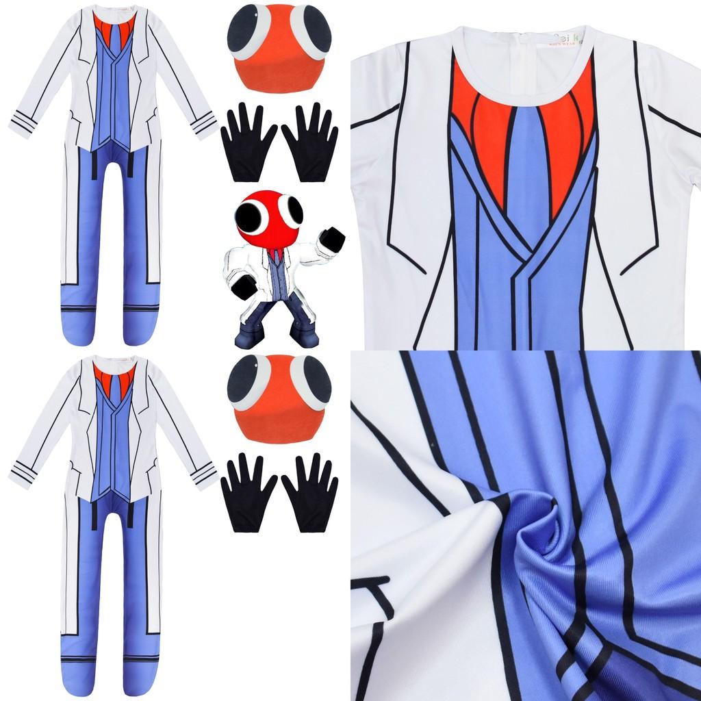 Roblox Rainbow Friends Ant Man Jumpsuit Mask Cosplay Costume For Halloween Party